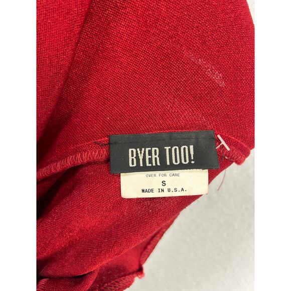 Bryer Too Vintage Y2K Red Glitter One-Shoulder Maxi Formal Event Dress Small - Picture 9 of 11